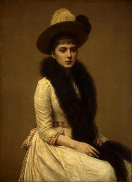 portrait of a seated woman holding a fan Painting - Portrait of Sonia 1890 Henri Fantin Latour